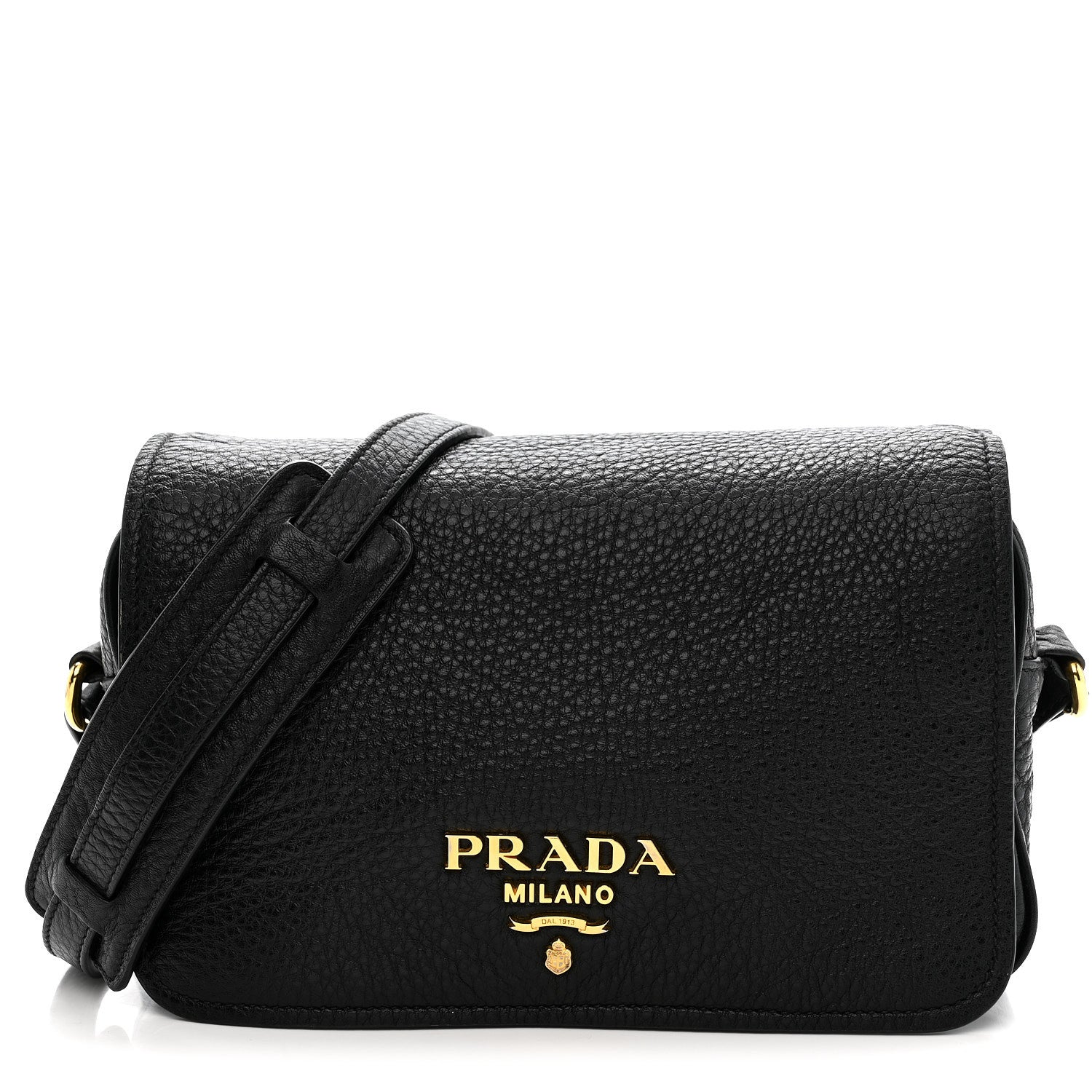 Prada Vitello Phenix Crossbody Bag Black 8 of 11