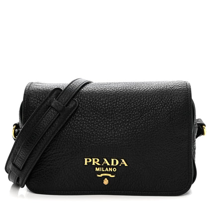 Prada Vitello Phenix Crossbody Bag Black 8 of 11