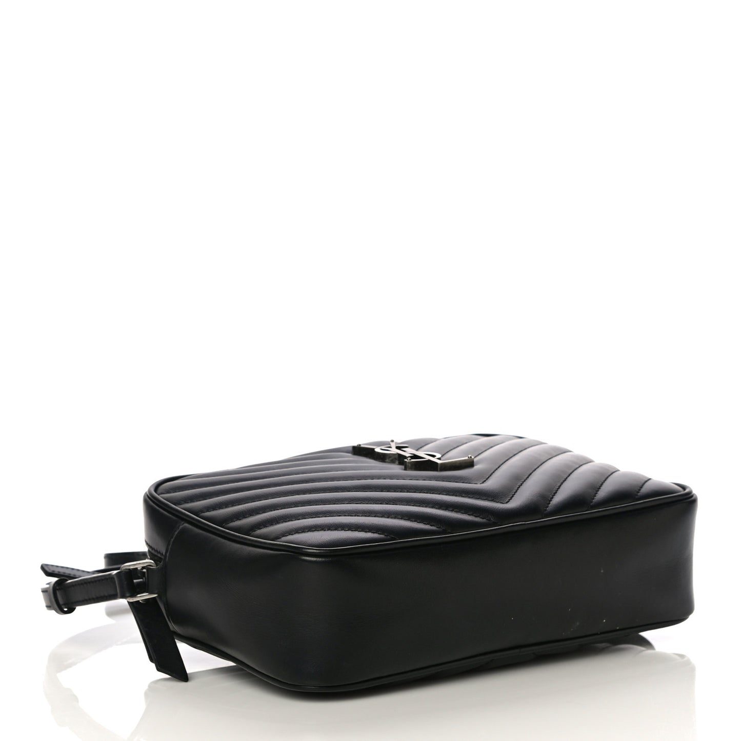 Calfskin Matelasse Monogram Lou Camera Bag Black