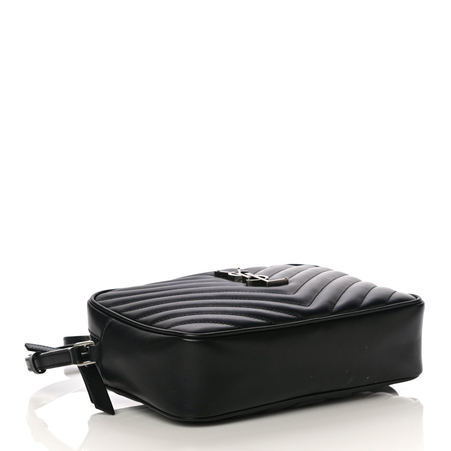 Saint Laurent Calfskin Matelasse Monogram Lou Camera Bag Black 4 of 10