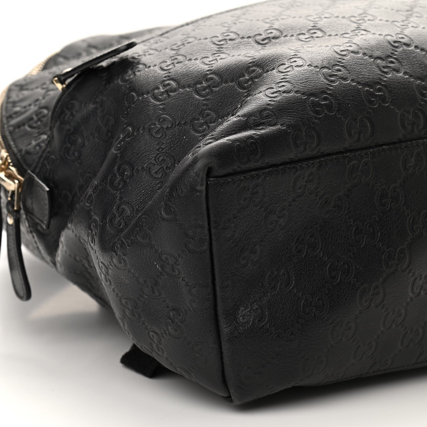 Gucci Guccissima Medium Classic Backpack Black 8 of 10