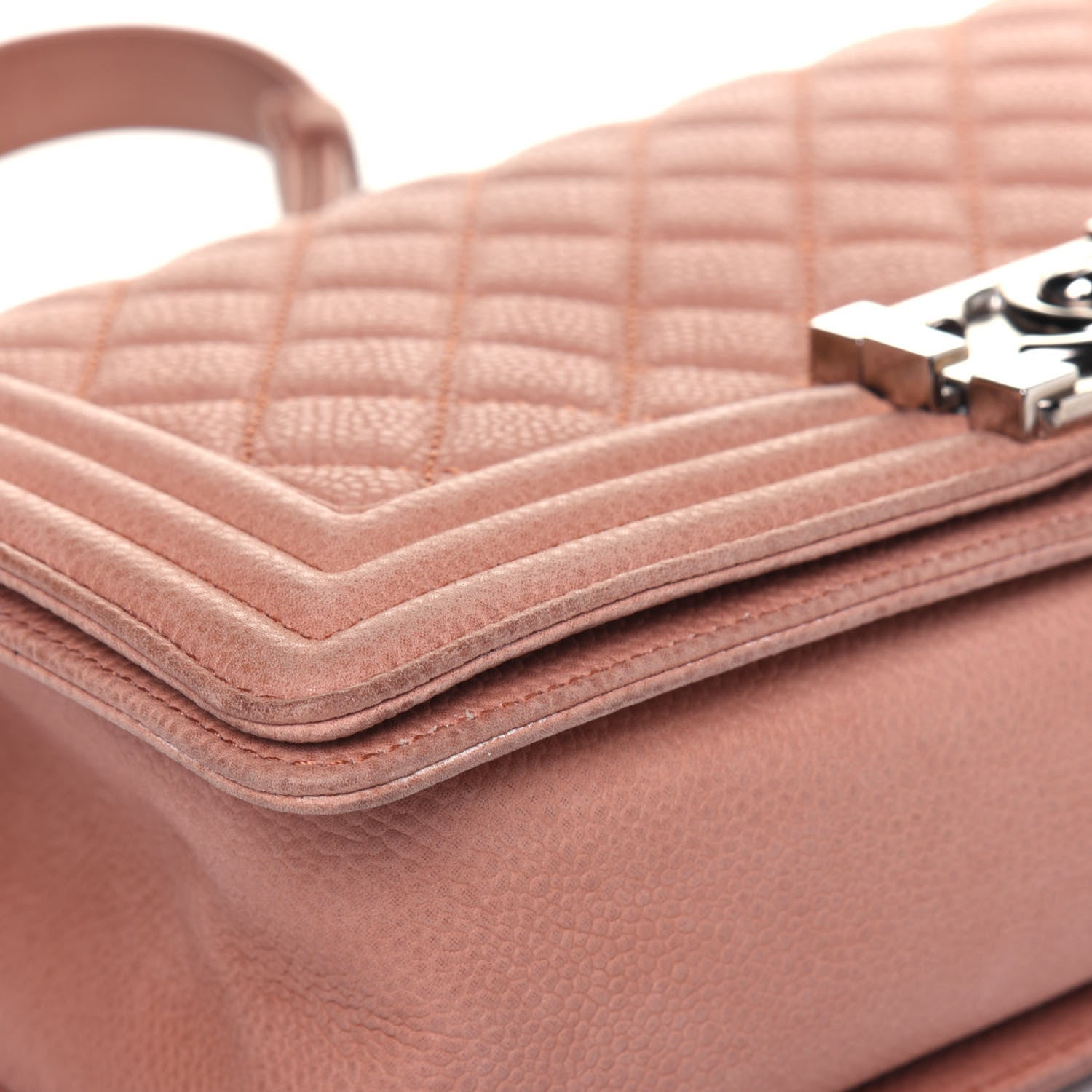 Chanel Caviar Quilted Medium Boy Flap Light Pink 13 of 20