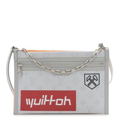 Louis Vuitton Monogram Antartica Double Flat Messenger 1 of 13