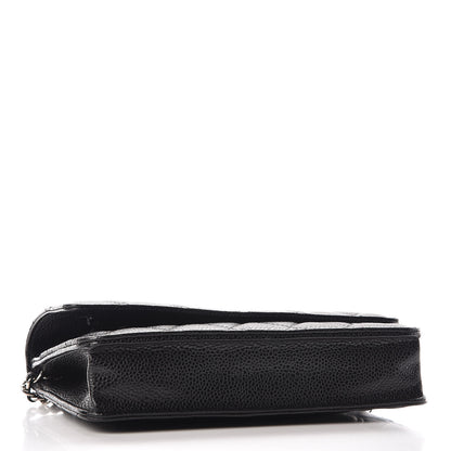 Chanel Caviar Quilted Wallet On Chain WOC Black 4 of 9