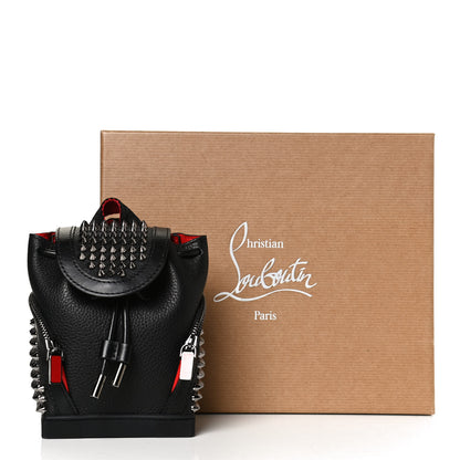 Christian Louboutin Calfskin Spiked Mini Explorafunk Keyring Bag Black 12 of 12