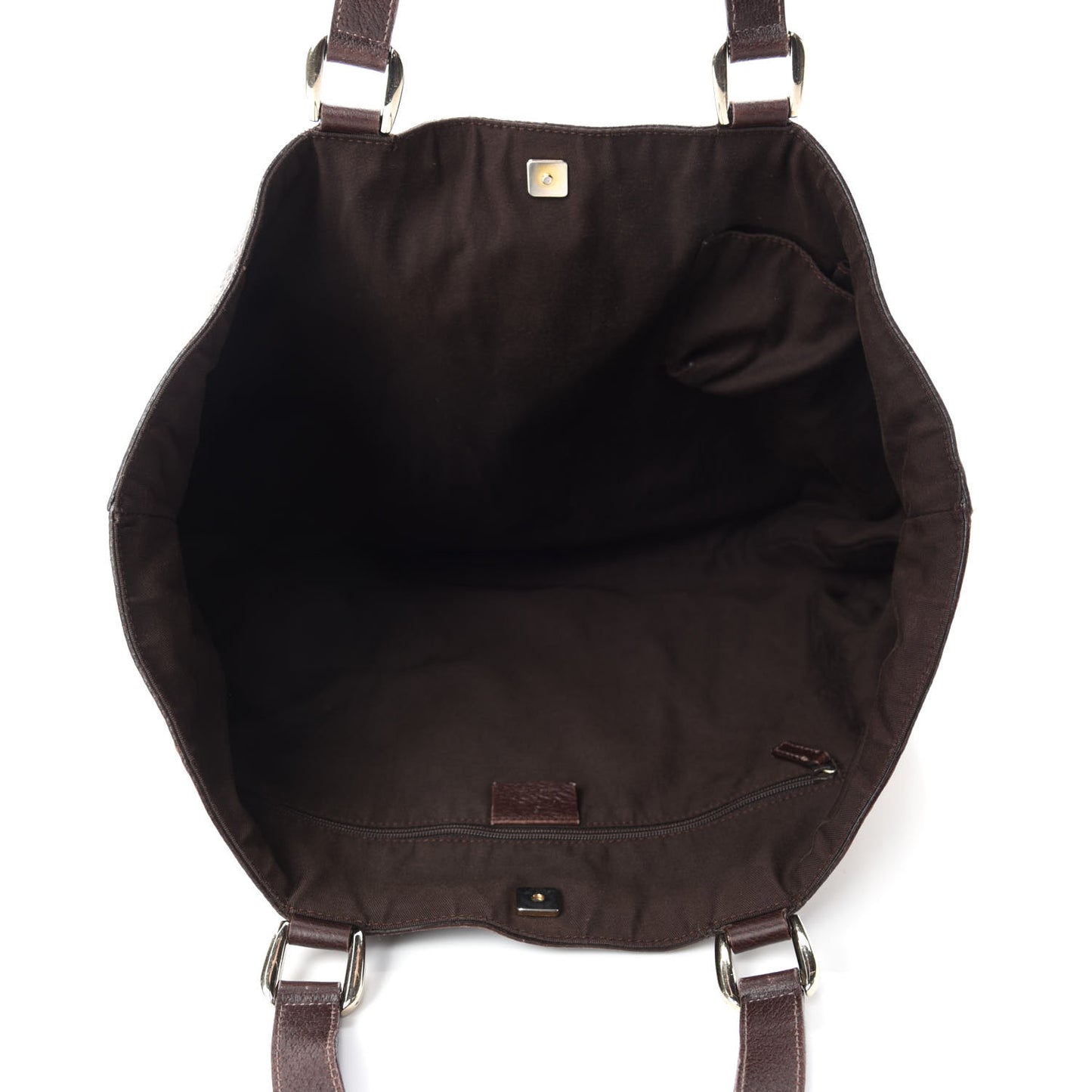 Monogram Large Abbey Tote Dark Brown