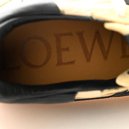 Loewe Nylon Suede Flow Runner Sneakers 40 Gold Black 6 of 11