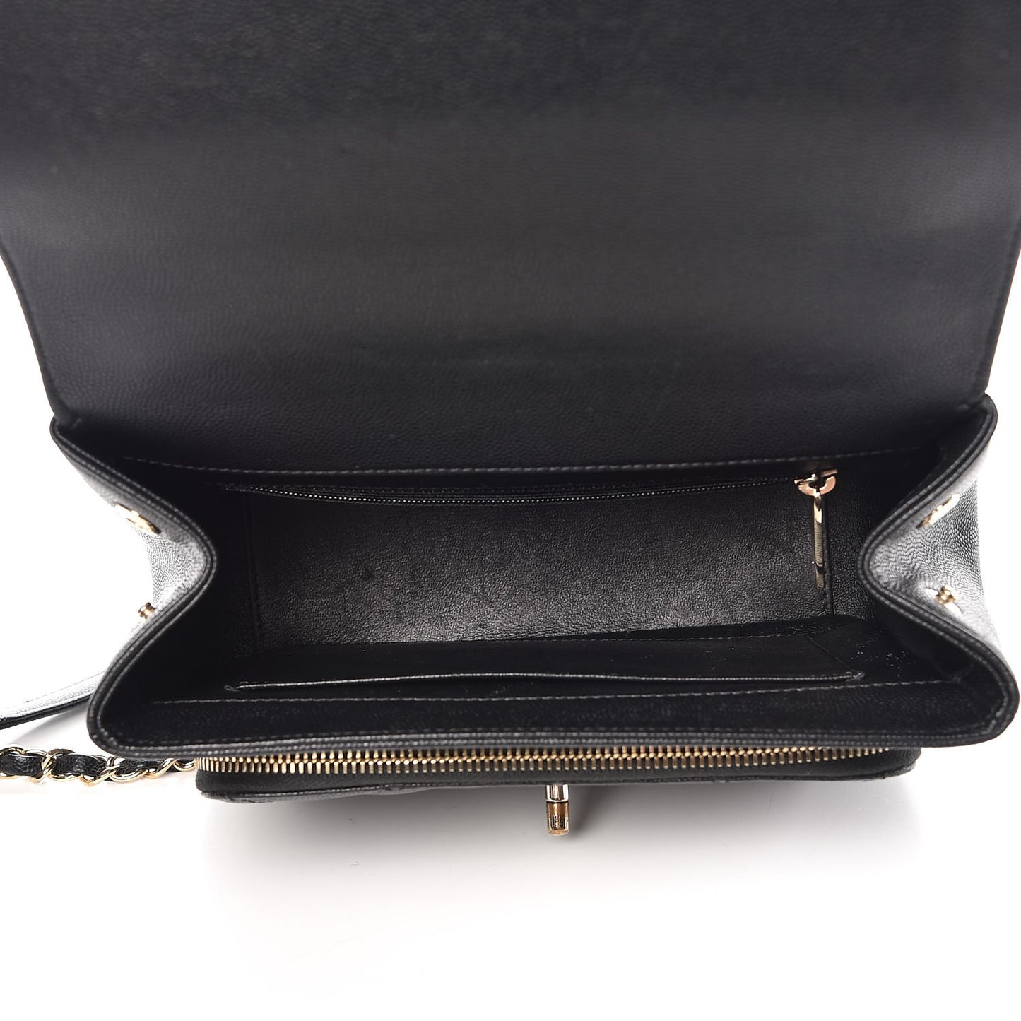 Caviar Quilted Medium Business Affinity Flap Black