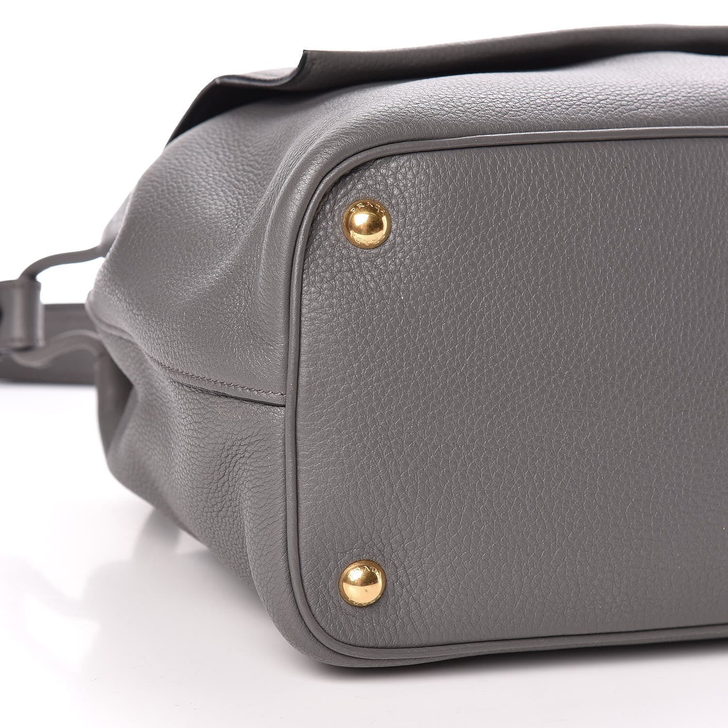 Prada Vitello Daino Flap Shoulder Bag Marmo 10 of 12