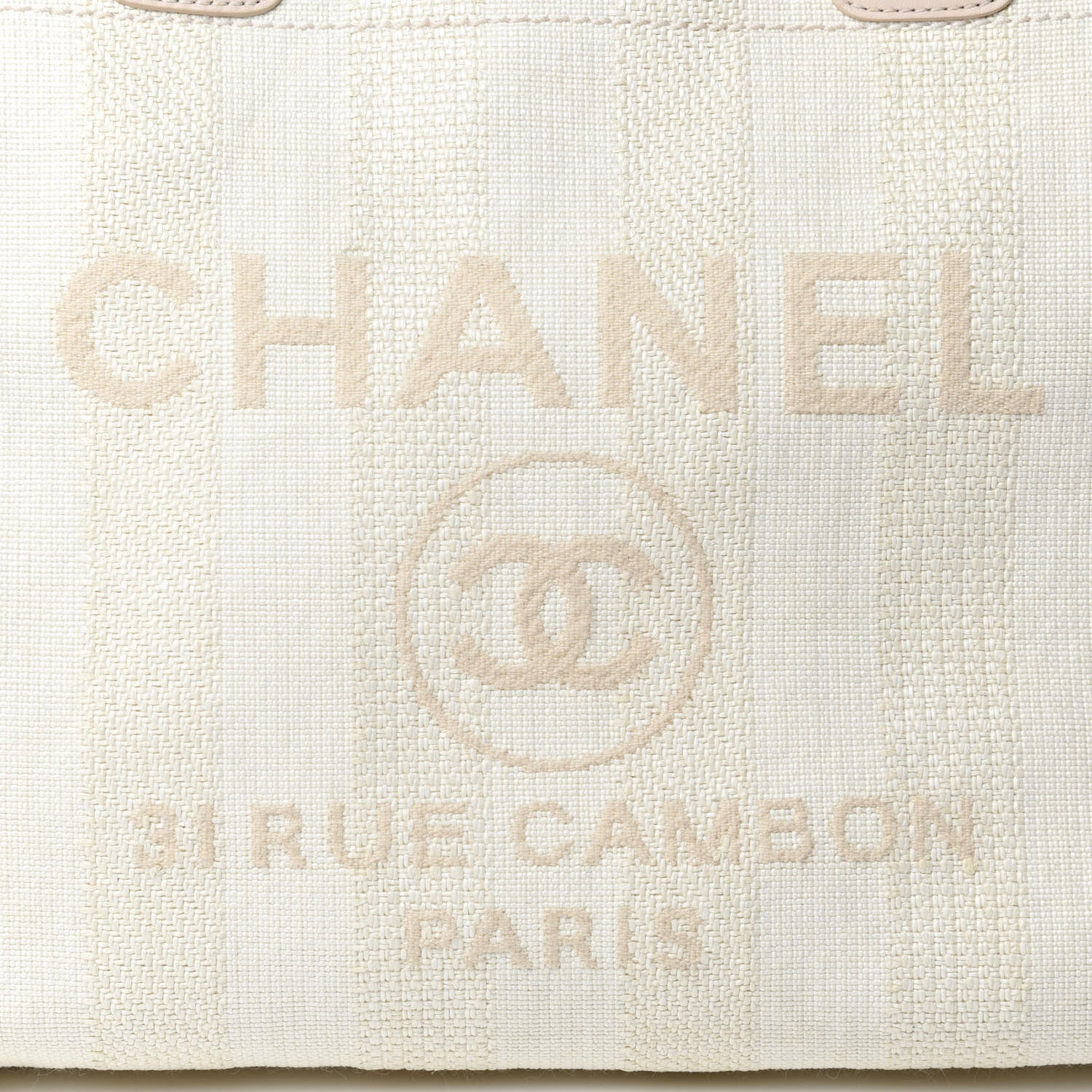 Chanel Straw Raffia Calfskin Striped Small Deauville Tote Beige 11 of 11
