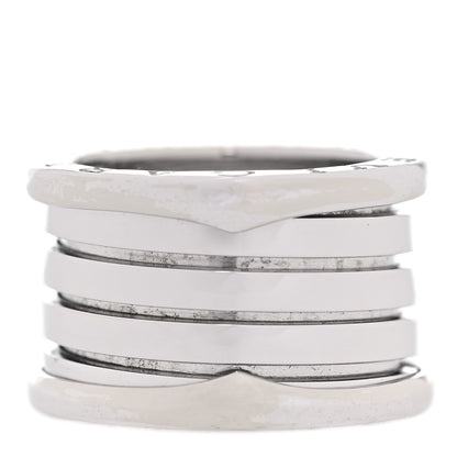 Bulgari 18K White Gold B.Zero1 Four-Band Ring 49 5 3 of 6