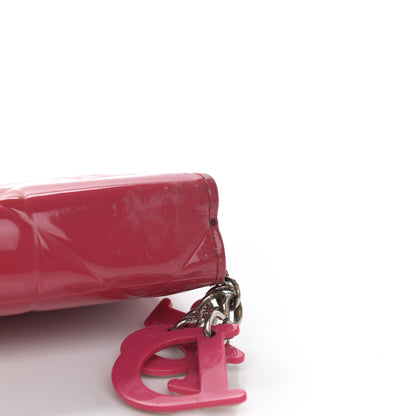 Christian Dior Patent Cannage Rendezvous Wallet Pink 8 of 9