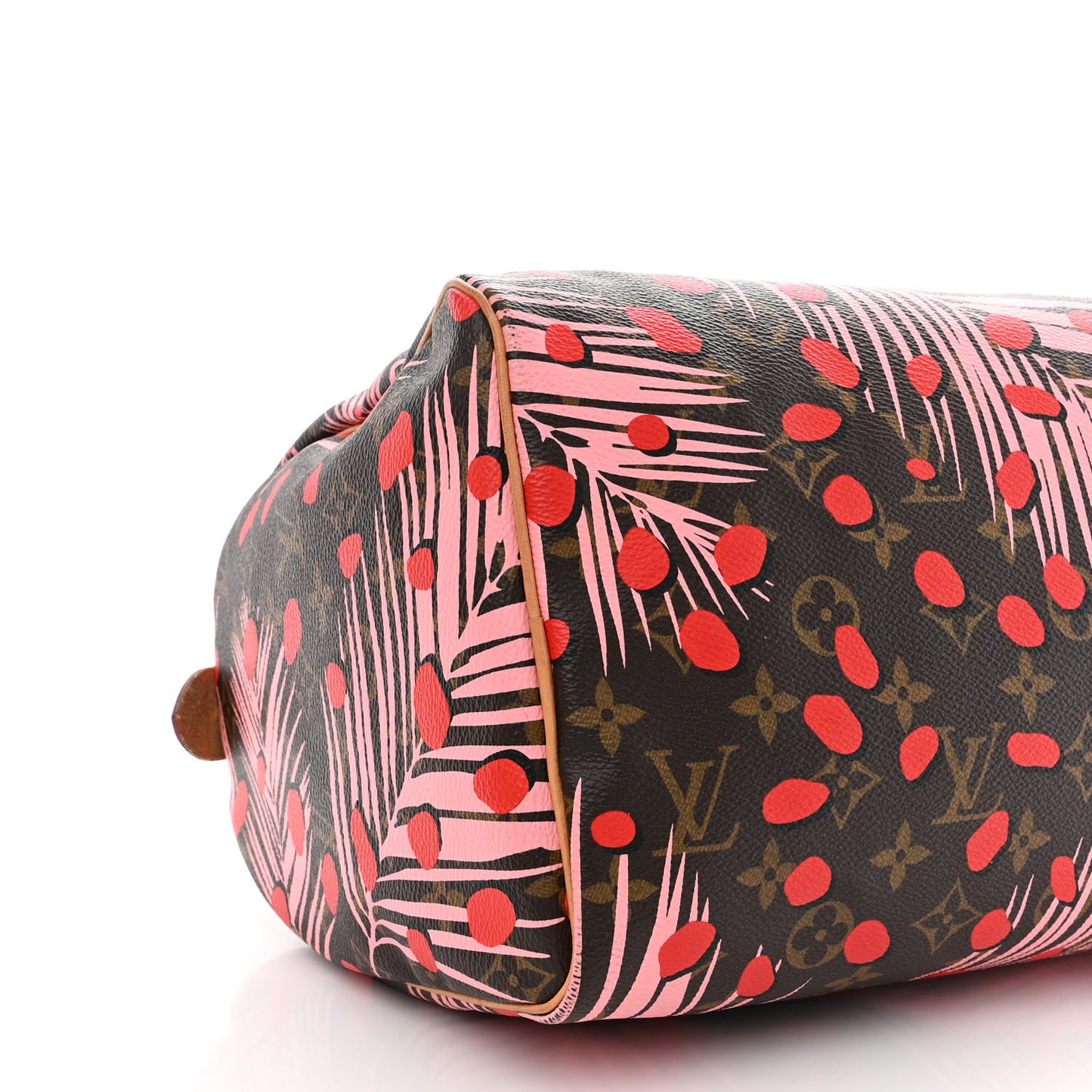Monogram Jungle Dots Speedy 30 Sugar Pink Poppy