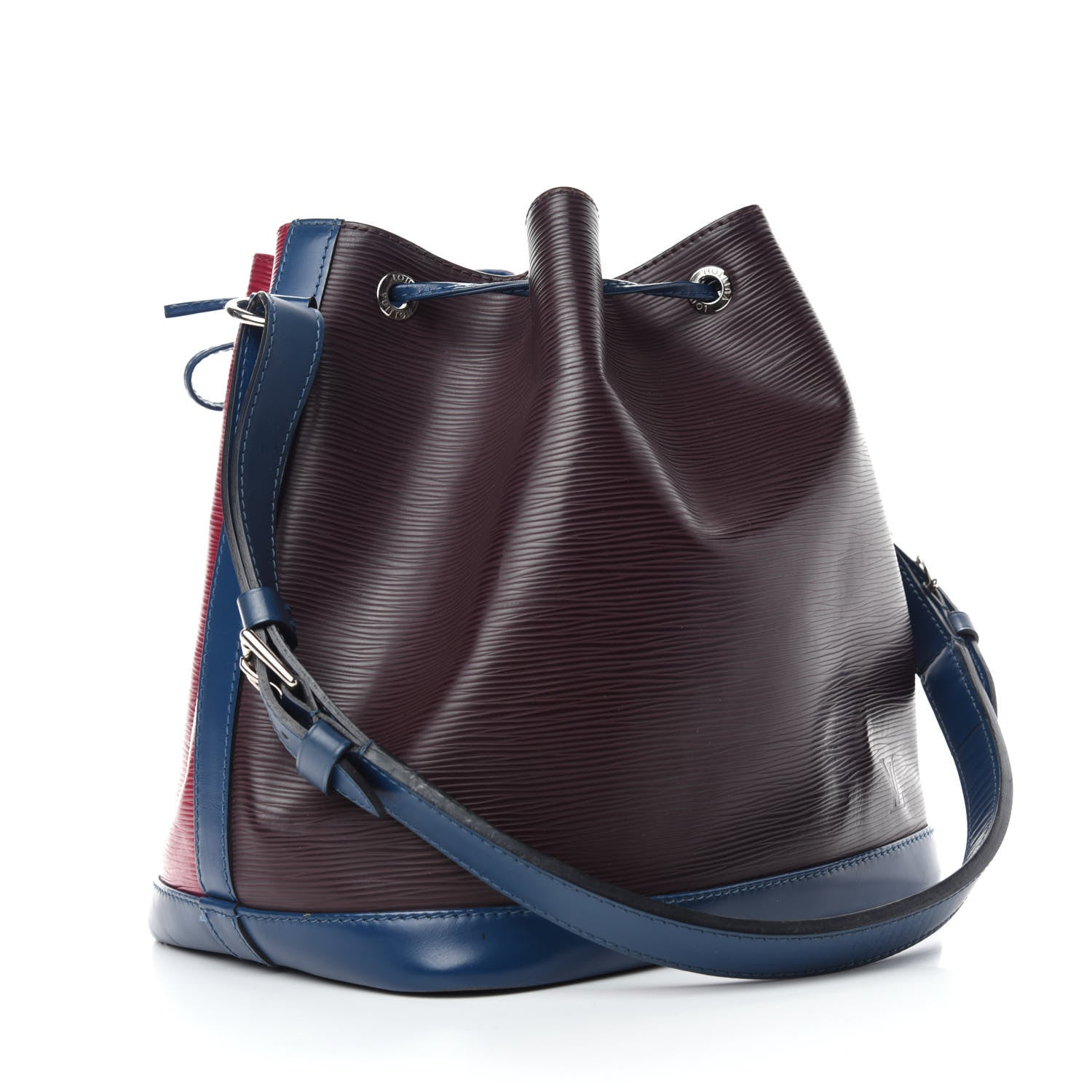 Louis Vuitton Epi Tri-Color Petit Noe Quetsche Fuchsia Saphir 3 of 14