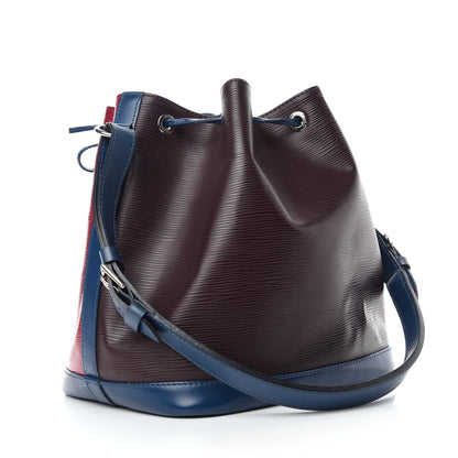 Louis Vuitton Epi Tri-Color Petit Noe Quetsche Fuchsia Saphir 3 of 14