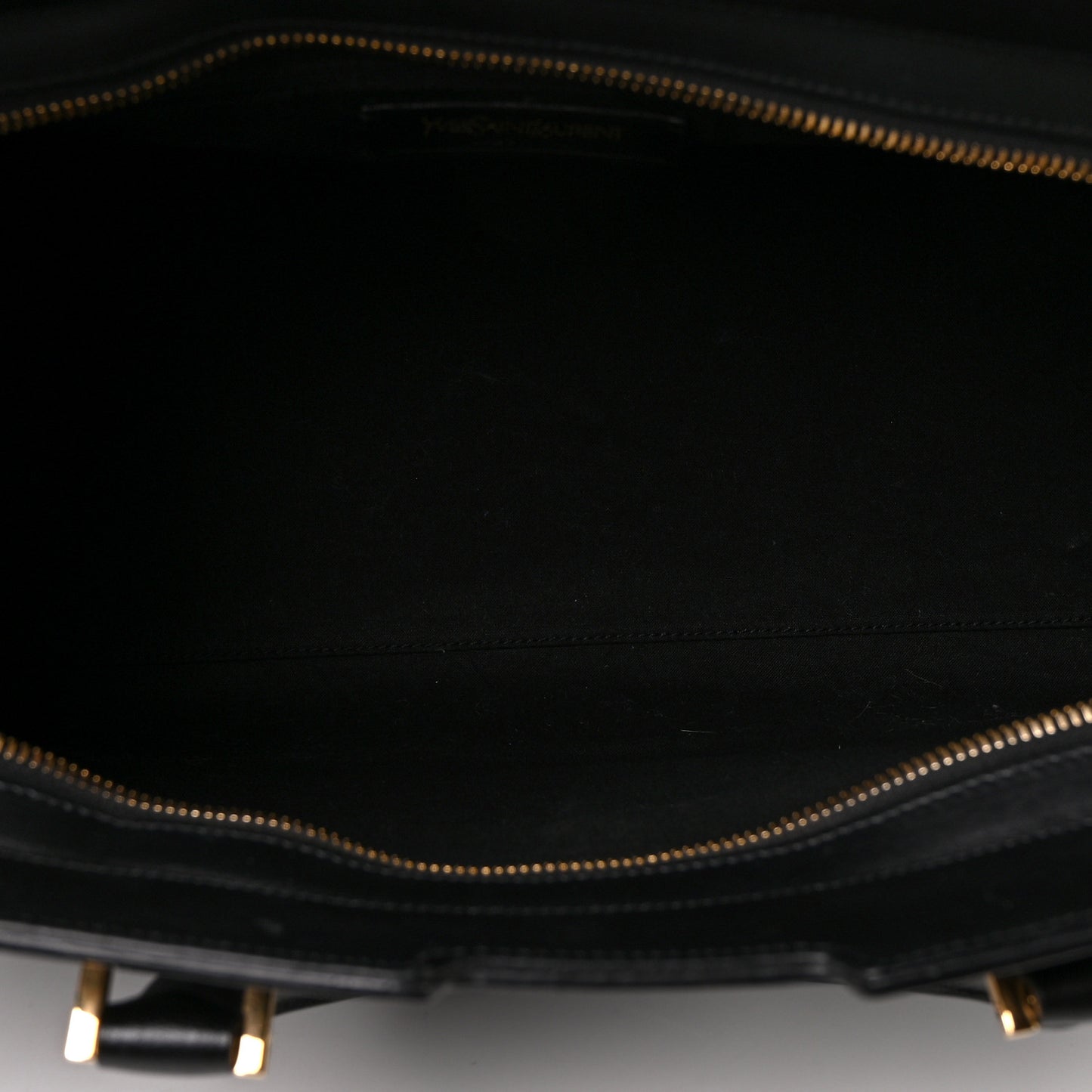 Textured Calfskin Medium Classic Y Cabas Black