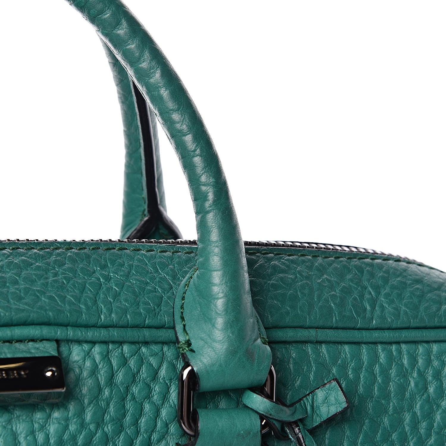 Burberry Signature Grain Briefcase Green 17 of 18