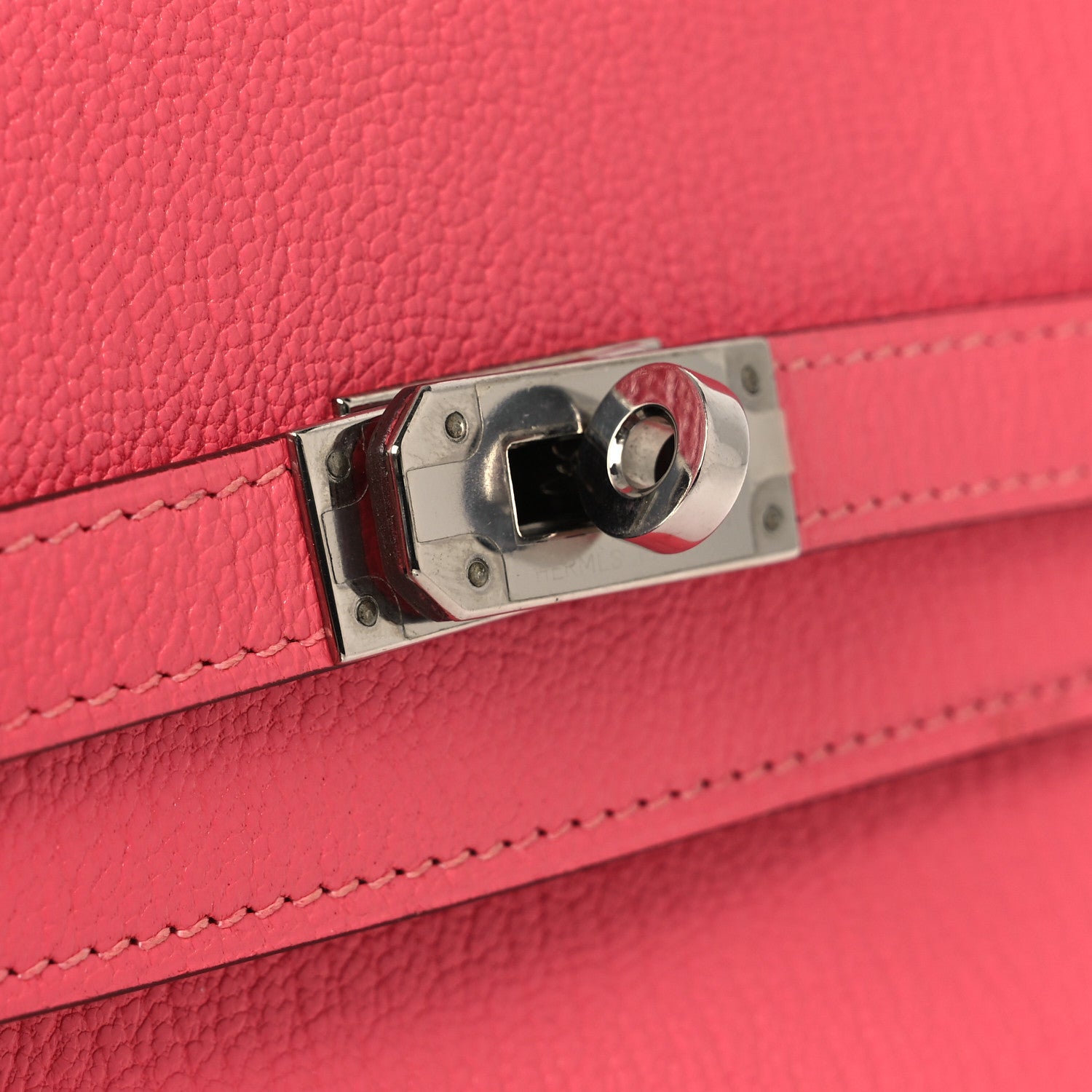 Hermes Chevre Mysore Medium Kelly Wallet Rose Azalee 9 of 10