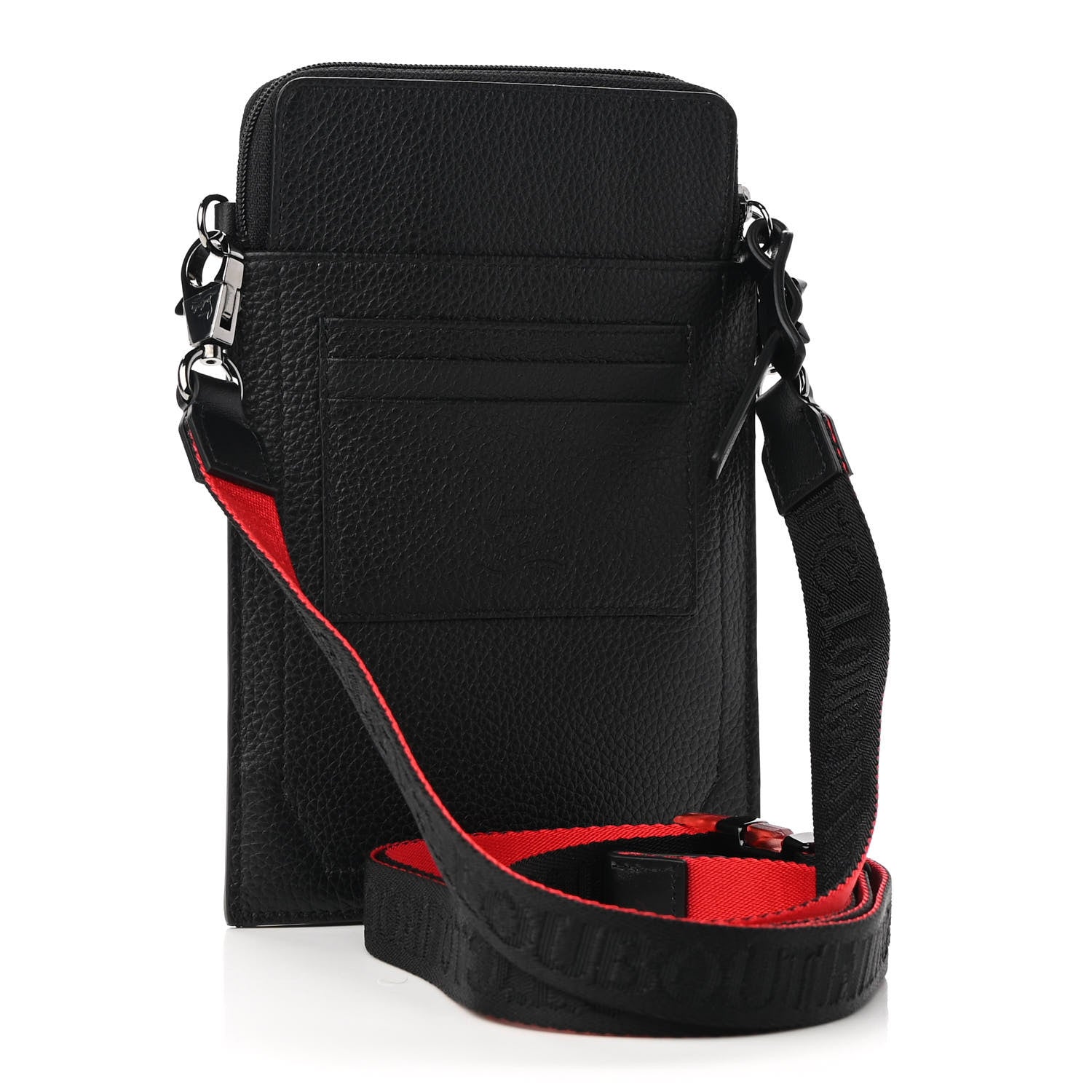 Christian Louboutin Empire Calfskin Spikes Loubilab Clutch Black 3 of 8