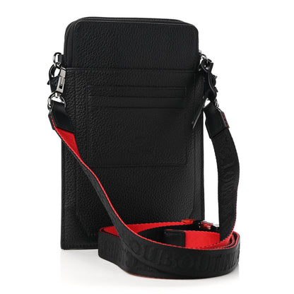Christian Louboutin Empire Calfskin Spikes Loubilab Clutch Black 3 of 8