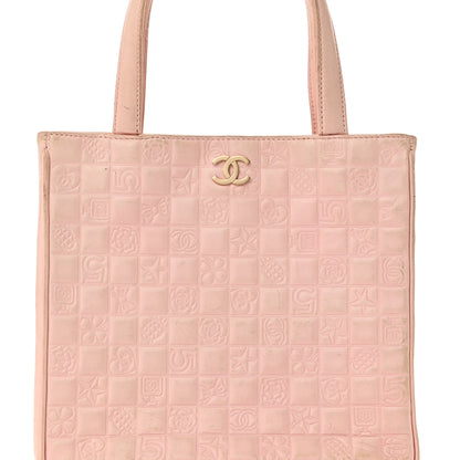 Chanel Lambskin Precious Symbols Shopping Tote Pink 8 of 10