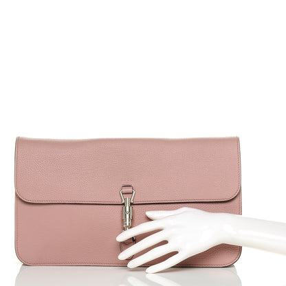 Gucci Soft Pebbled Calfskin Jackie Clutch Pink 2 of 6