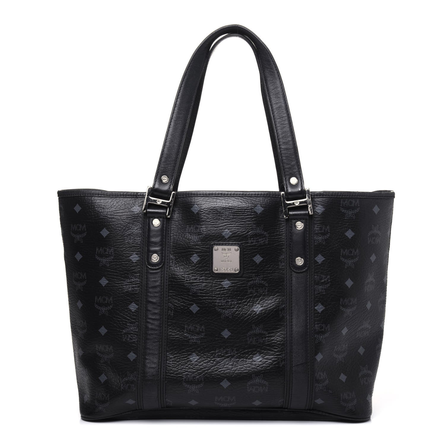 MCM Visetos Shopping Tote Black 1 of 29