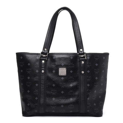 MCM Visetos Shopping Tote Black 1 of 29