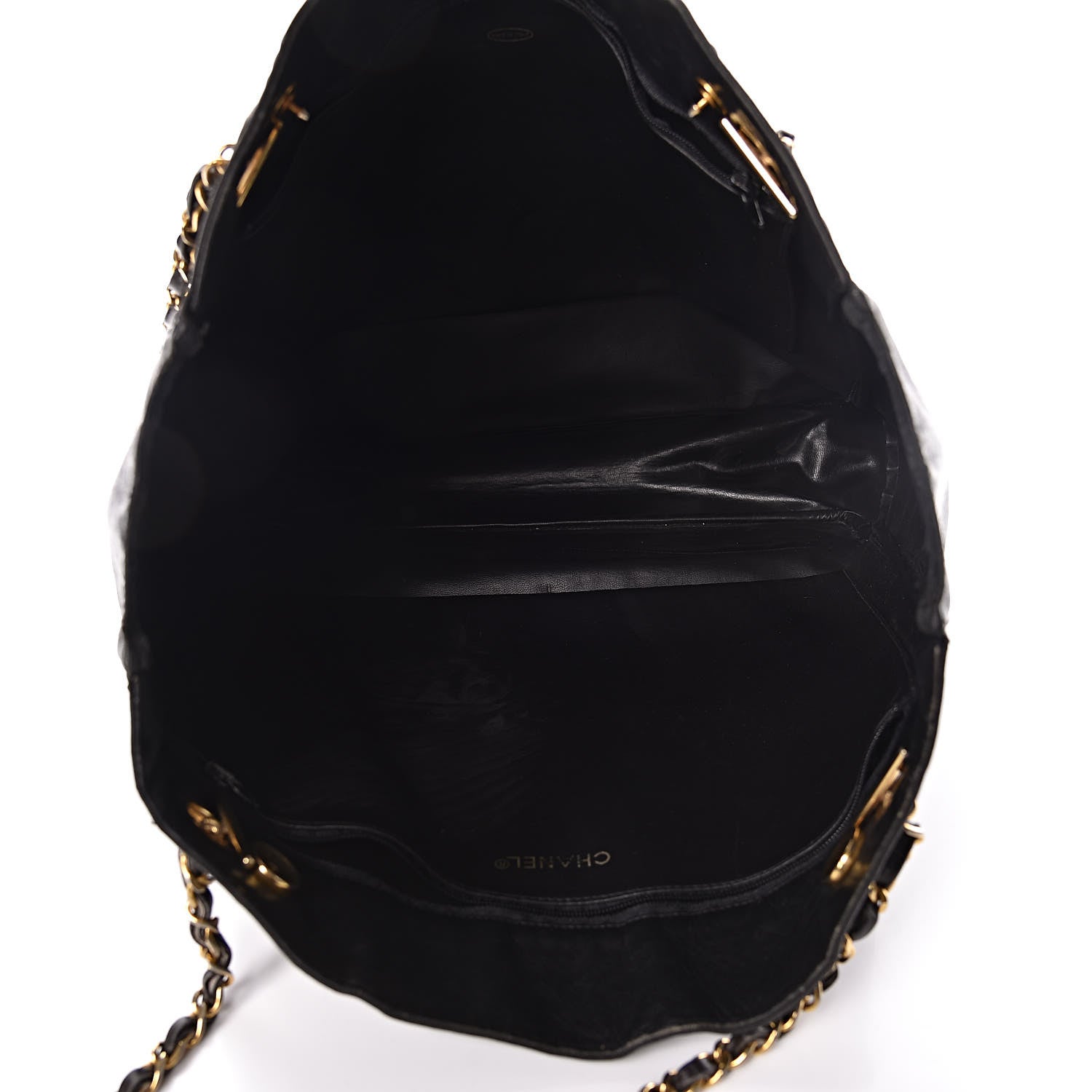 Chanel Canvas Calfskin Shopping Tote Black 5 of 18