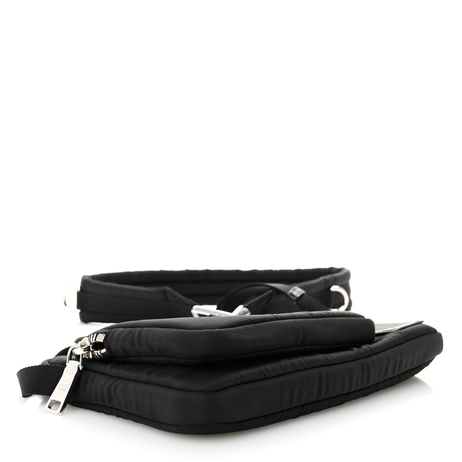 Prada Tessuto Nylon Crossbody Bag Black 4 of 10