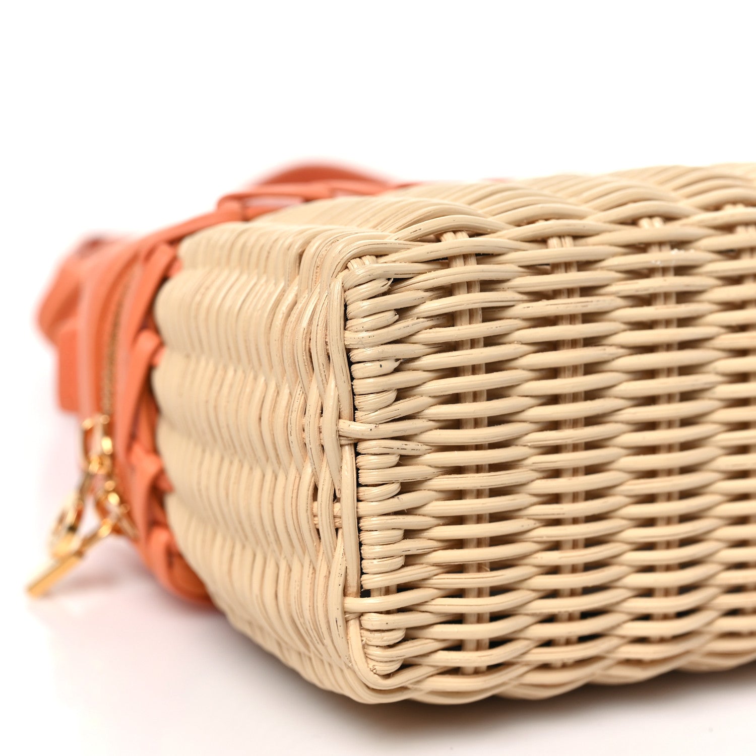 Loro Piana Wicker Calfskin L19 Extra Pocket Pouch Sun Kissed 8 of 10