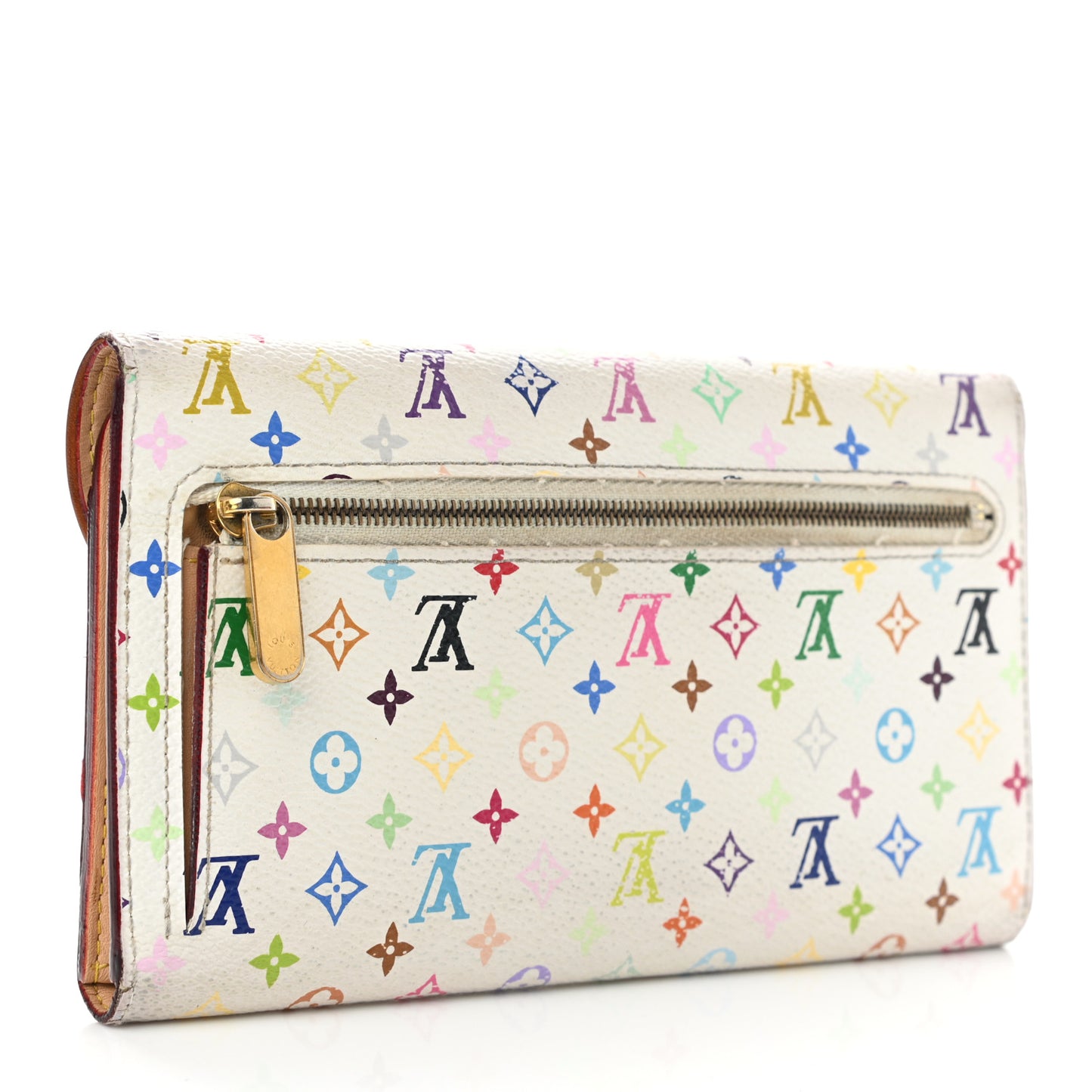 Monogram Multicolor Eugenie Wallet White