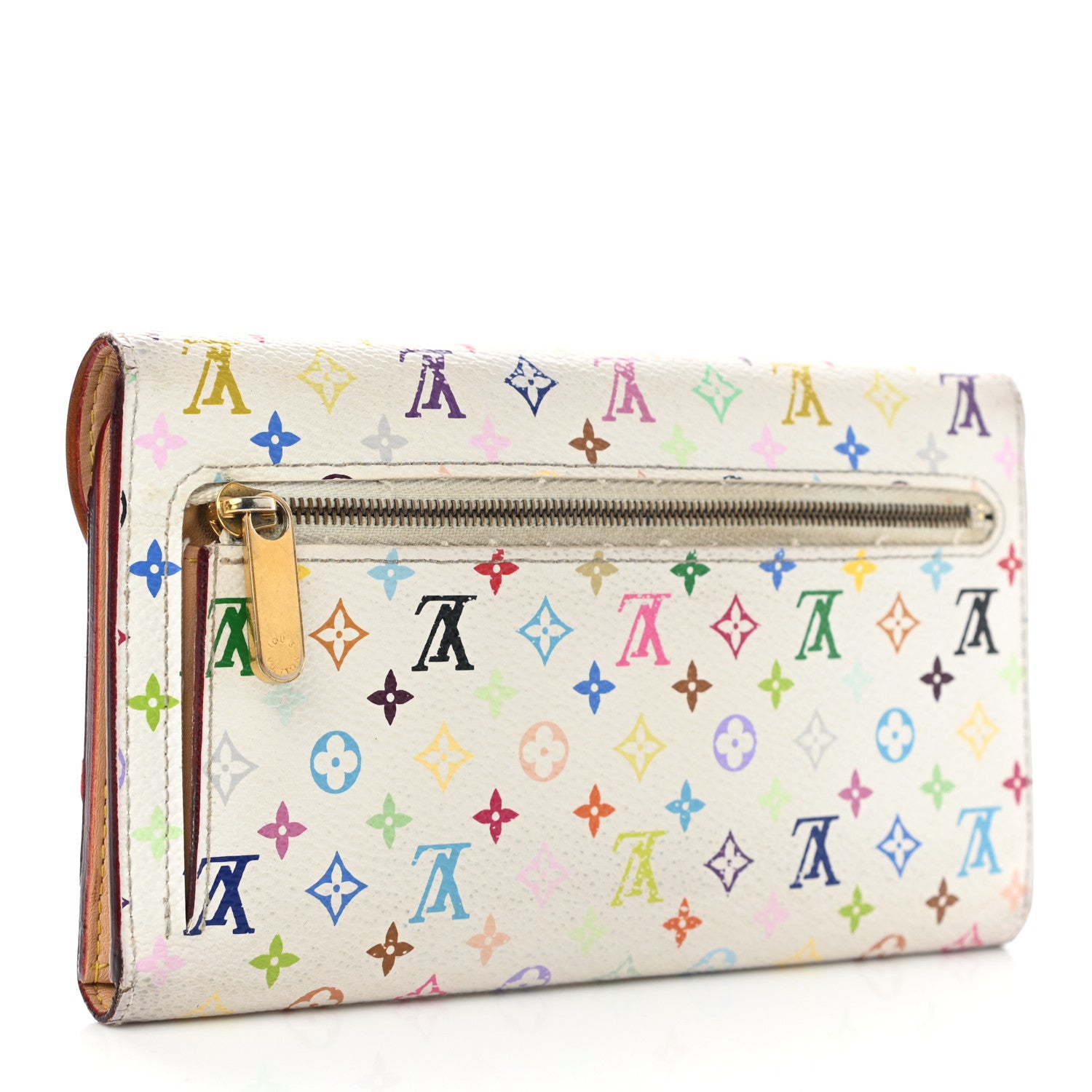 Louis Vuitton Monogram Multicolor Eugenie Wallet White 3 of 10