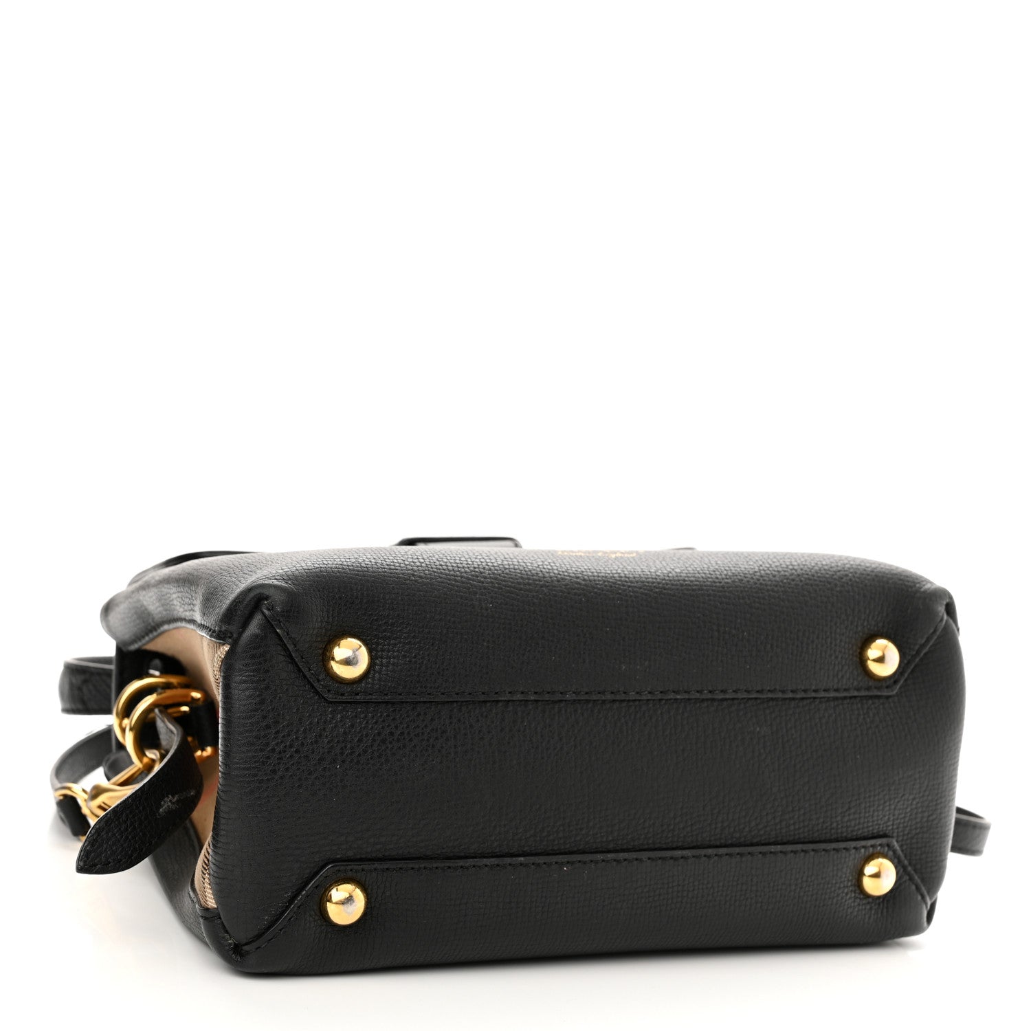 Burberry Derby Calfskin House Check Small Camberley Black 4 of 19
