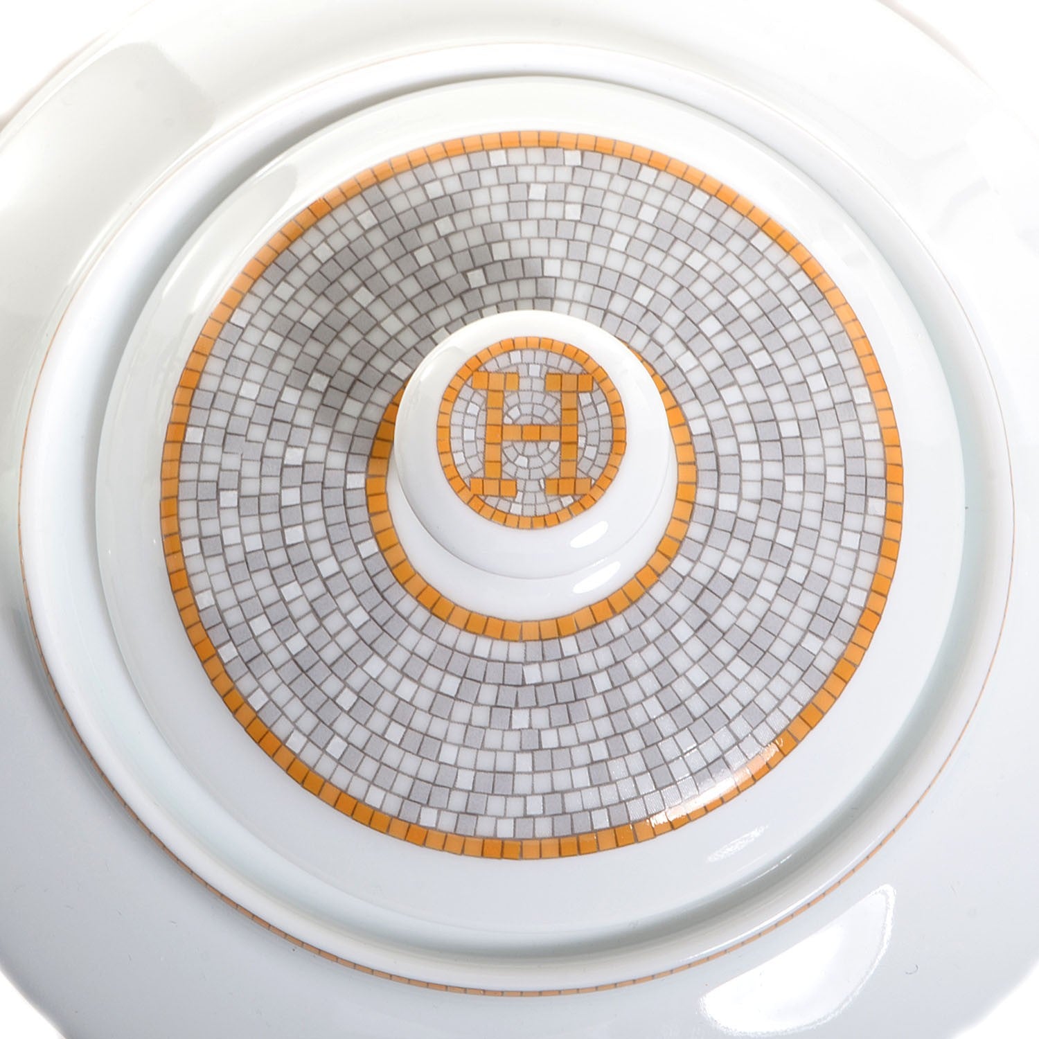 Hermes Porcelain Mosaique Au 24 Coffee/Tea Pot 4 of 7