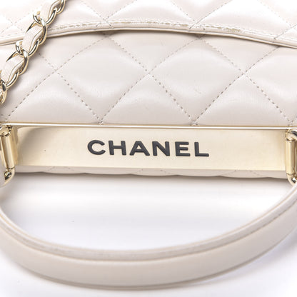 Chanel Lambskin Quilted Small Trendy CC Dual Handle Flap Bag Grey 15 of 16