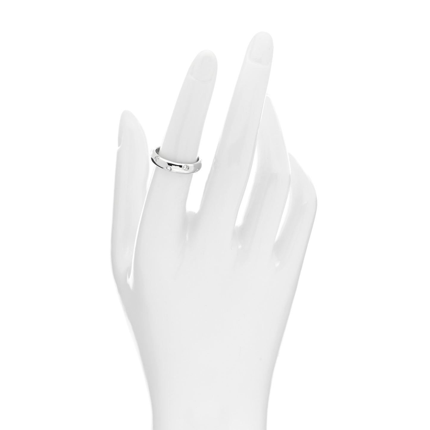 Platinum Diamond 4mm Etoile Band Ring 52 6