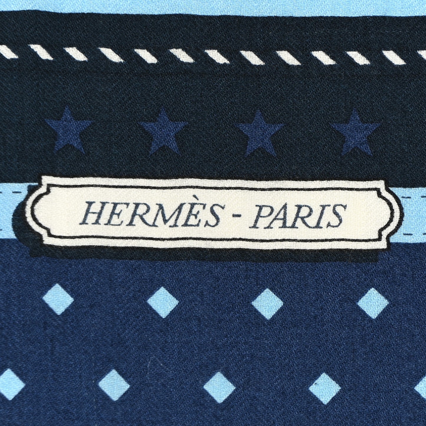 Silk Harnais De Cour Bandana Shawl 140 Marine Bleu Ciel