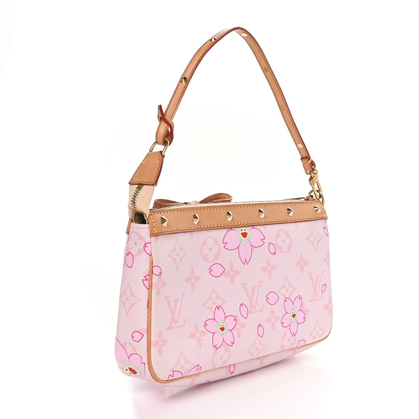 Monogram Cherry Blossom Pochette Accessories Pink