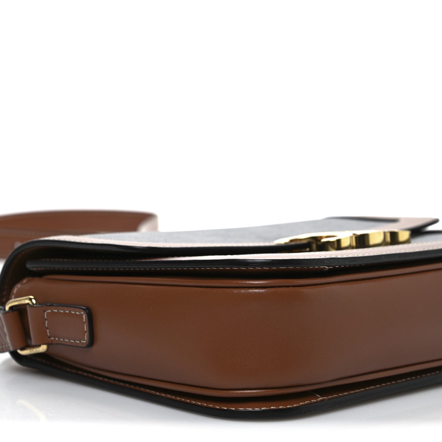 Triomphe Canvas Calfskin Medium Triomphe Bag Tan