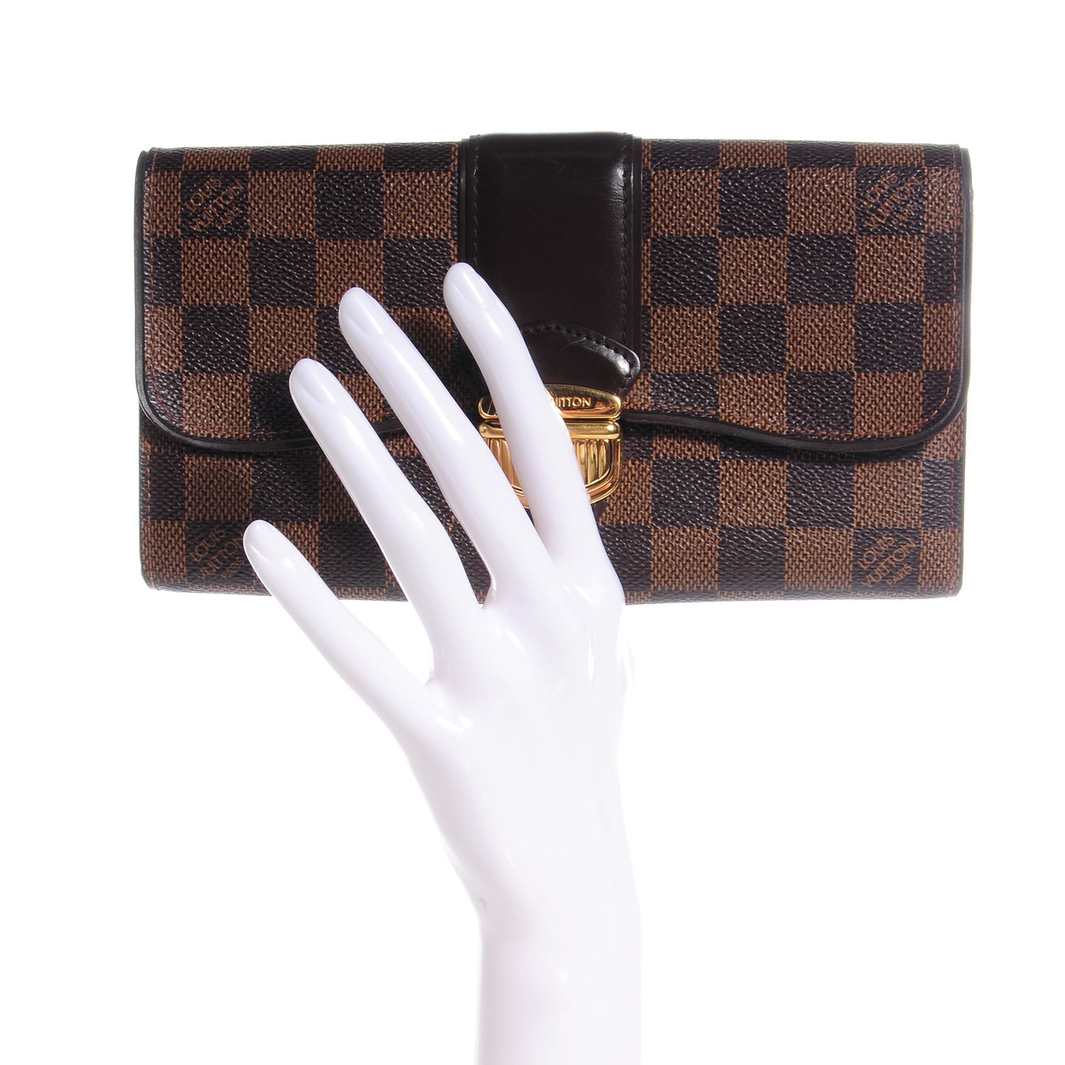 Louis Vuitton Damier Ebene Sistina Wallet 2 of 8