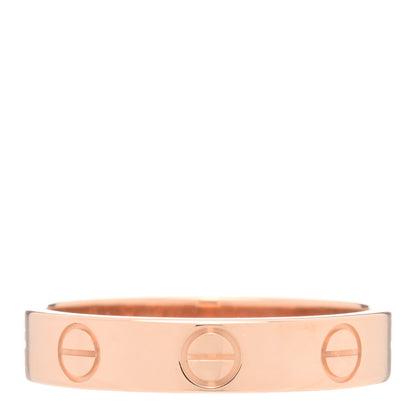 Cartier 18K Pink Gold 3.5mm LOVE Wedding Band Ring 50 5.25 1 of 4