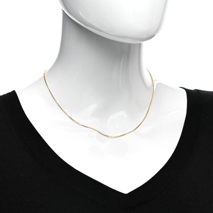 Van Cleef & Arpels 18K Yellow Gold Trace Chain Necklace 2 of 6