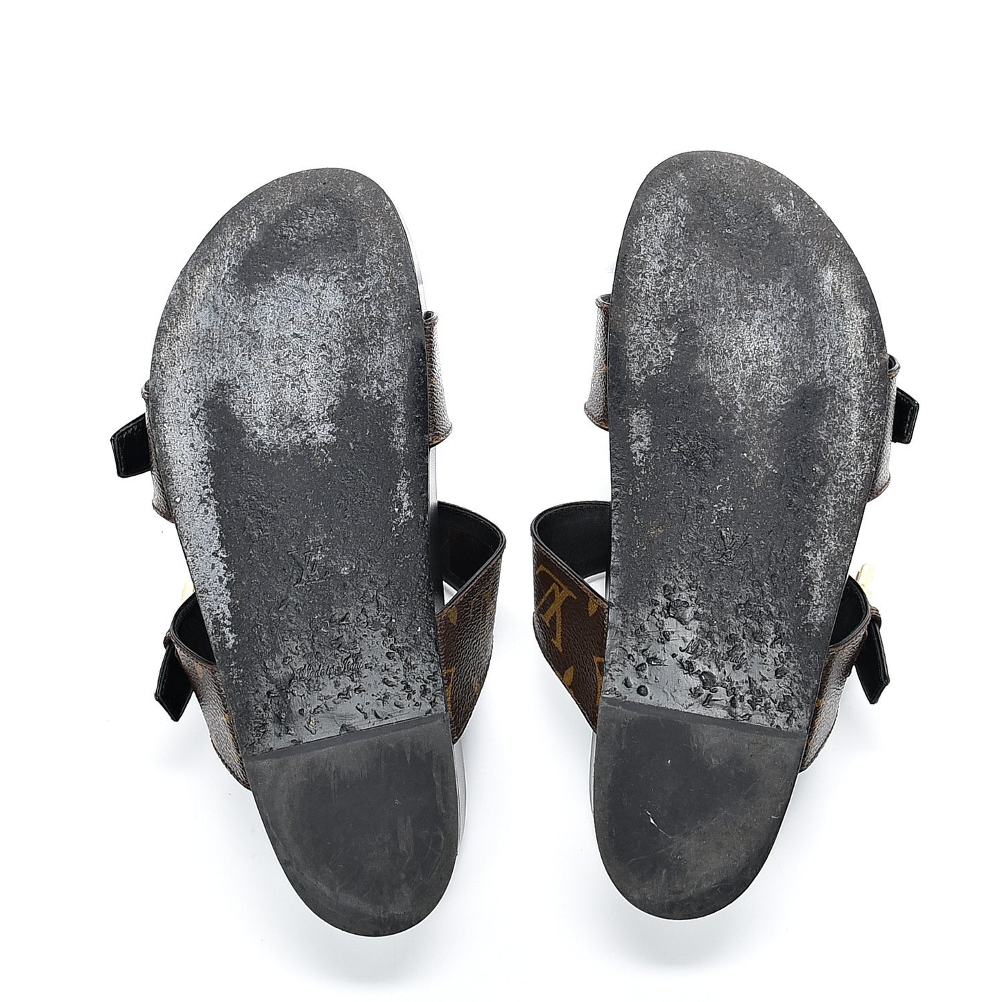 Monogram Bom Dia Mule Sandals 37 Black
