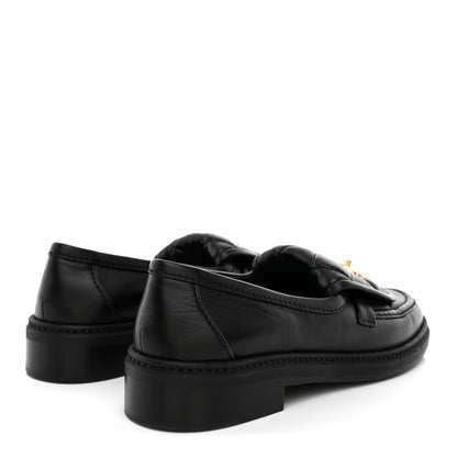 Chanel Lambskin Quilted CC Turnlock Loafers 35.5 Black 5 of 12