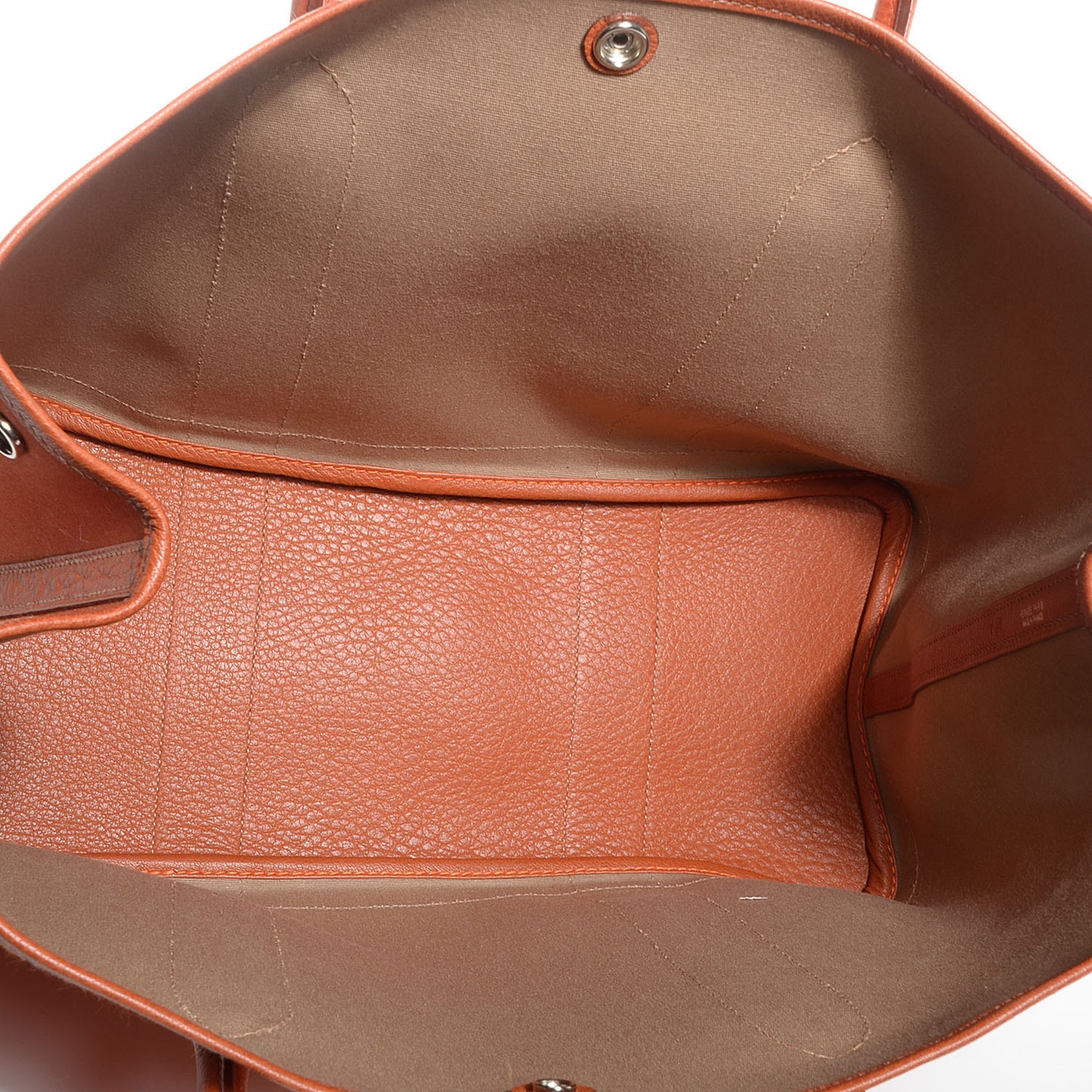 Toile Buffle Skipper Garden Party Tote 36 MM Orange