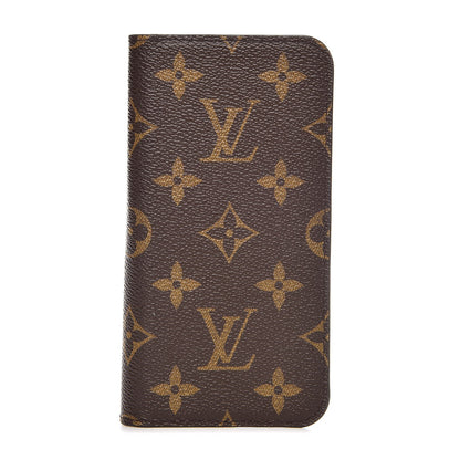 Louis Vuitton Monogram iPhone X Folio Case 1 of 6