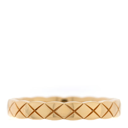 Chanel 18K Yellow Gold Mini Coco Crush Ring 53 6.25 1 of 5