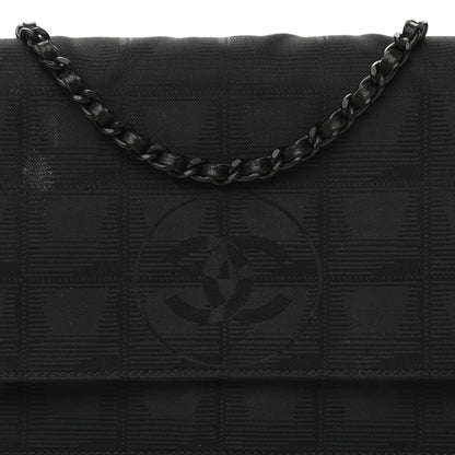 Chanel Nylon Travel Wallet On Chain WOC Black 8 of 13