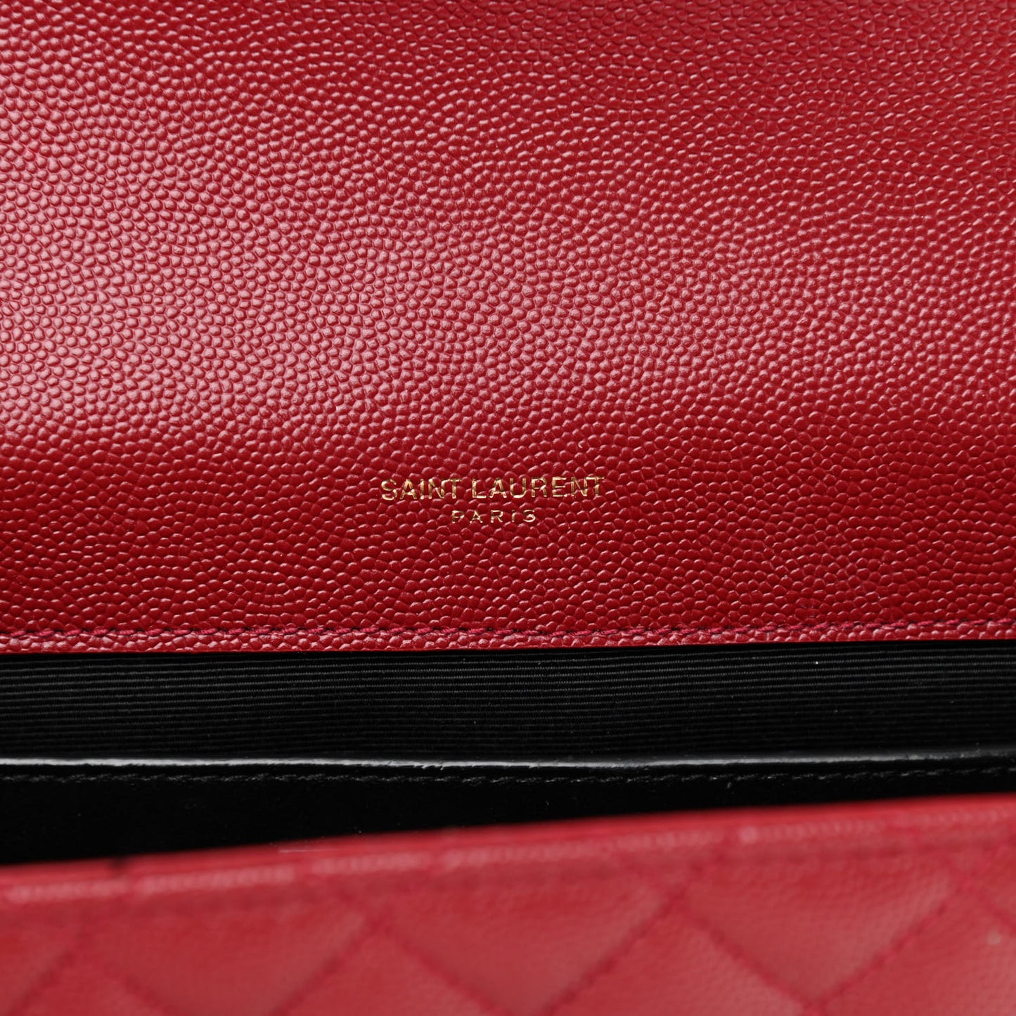 Grain De Poudre Textured Mixed Matelasse Triquilt Medium Monogram Satchel Oxblood